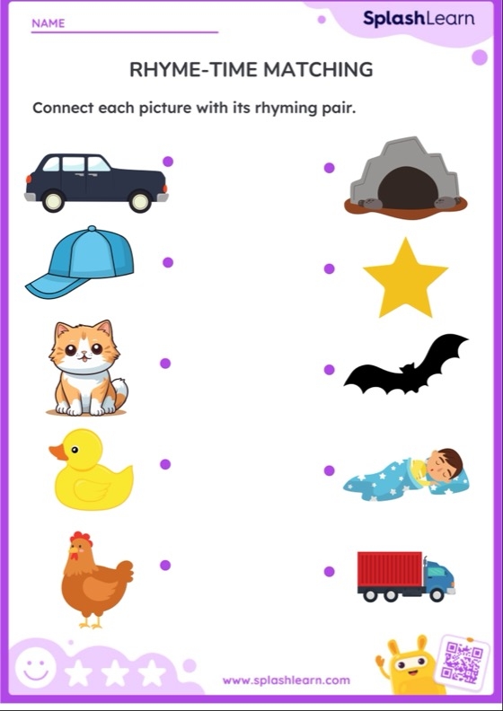 Engaging Time to Rhyme: Dress-Up Rhymes worksheet for early reading skills Colorful worksheet featuring a dress-up theme for teaching rhymes to kindergarteners
