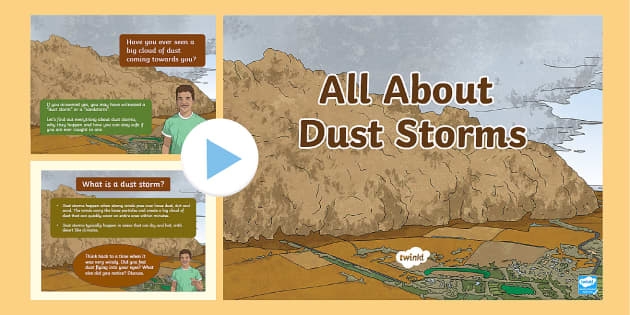 Educational resource image featuring Dust Storms worksheet for reading activities Dust Storms worksheet for fourth graders exploring the dynamics of dust storms