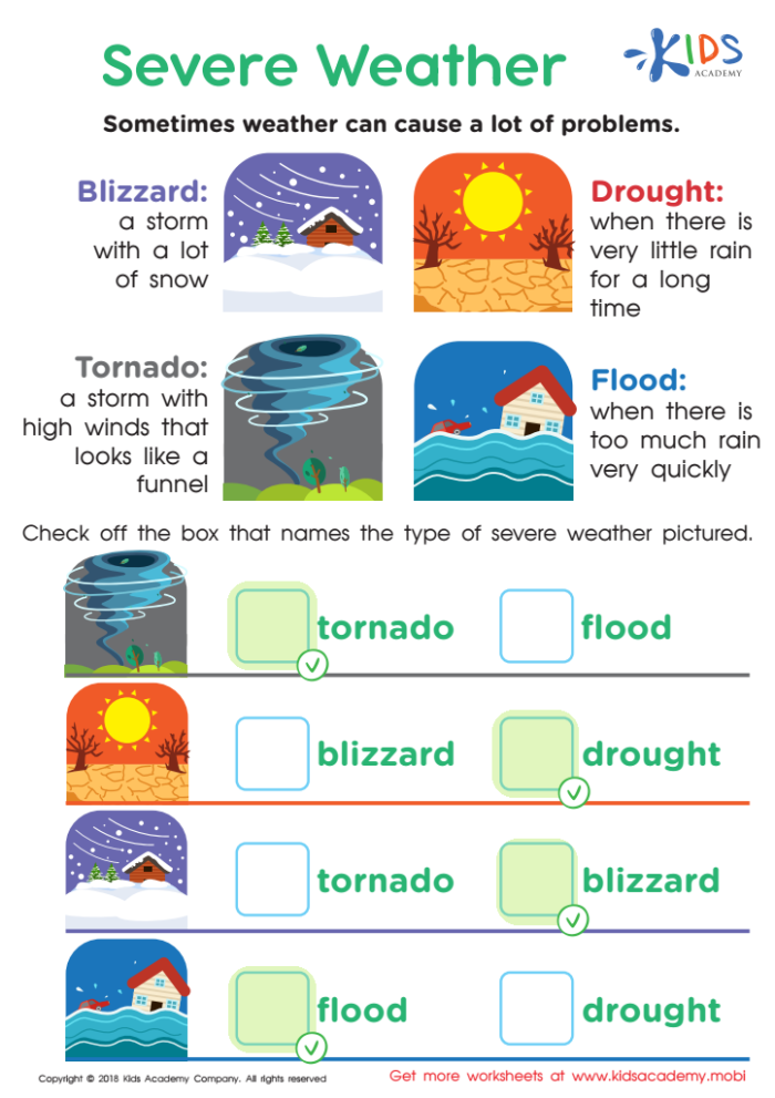 Engaging reading activity about the fascinating world of dust storms Dust storms worksheet for fourth graders exploring the power of nature