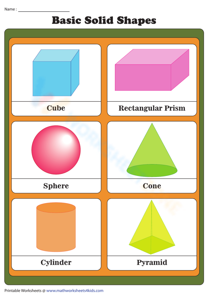 Fourth grade addition worksheet featuring geometric solid shapes for early math learners