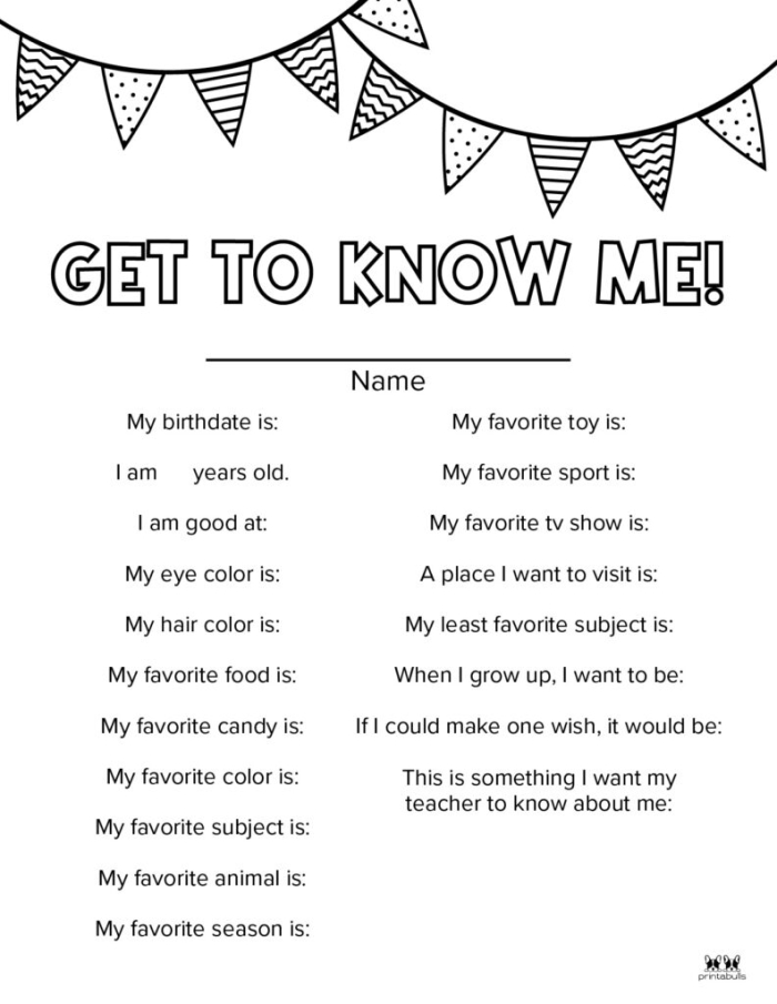 Getting to Know You worksheet for Pre-K comparative writing practice Child completing the All About Me and You worksheet for early writing skills