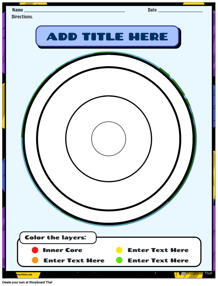 Explore Earth's layers with this fun and educational coloring worksheet for grade two students Color the Earth's Layers worksheet showing colorful sections of the earth's interior for second graders