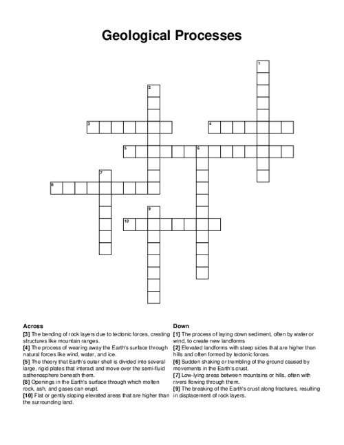 Engaging geology vocabulary crossword puzzle for fourth grade learners, image 9 Fourth grade students completing a geology crossword worksheet focused on earth science terms