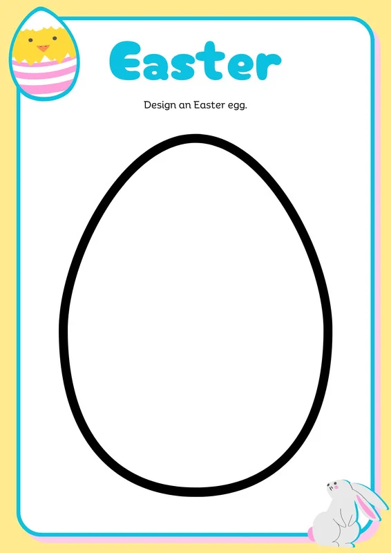 Easter Egg Pencil Toppers activity sheet for family fun in second grade English Language Arts Second Grade Easter Egg Pencil Toppers worksheet featuring colorful designs to color and cut out