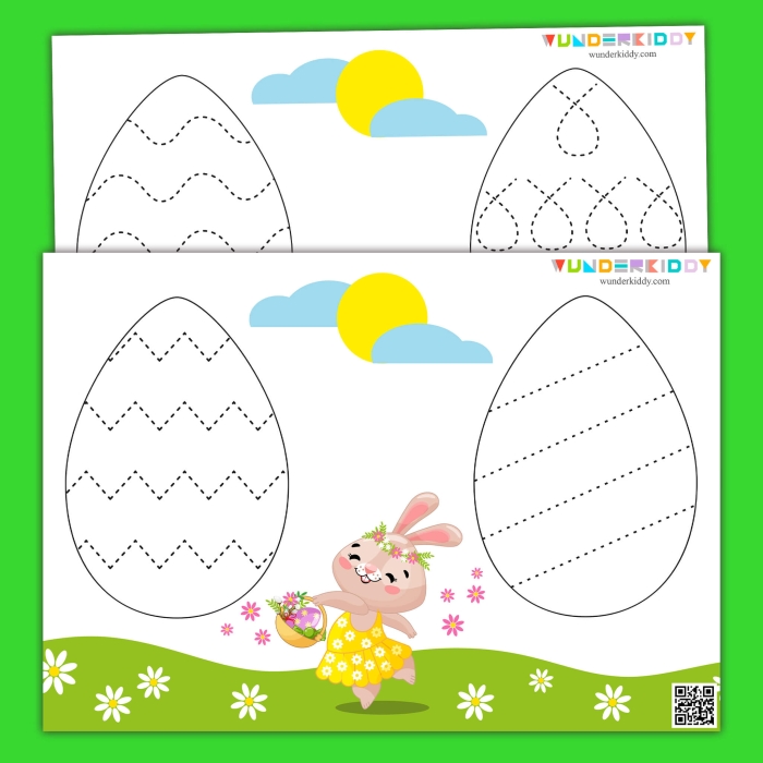 Fun Easter-themed pencil toppers activity for second graders to enjoy Second Grade Easter Egg Pencil Toppers worksheet for coloring and cutting