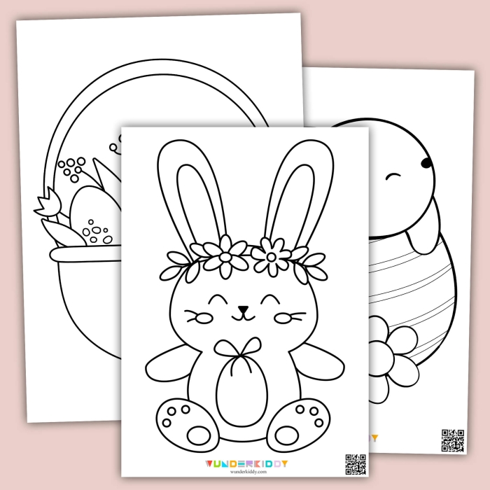Fun Easter Egg Pencil Toppers worksheet for second graders to color and cut out Easter-themed pencil toppers for second grade English Language Arts activity