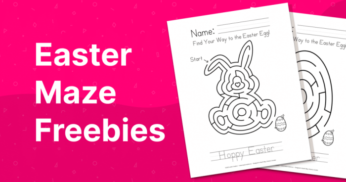 Easter Letter Maze worksheet designed for Pre-K learners to explore the alphabet. Fun and engaging activity for young children to enhance reading skills during Easter.