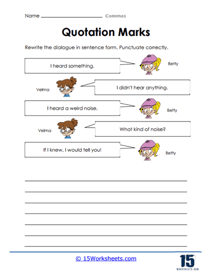 Punctuating a Pause: Commas and Dashes Worksheet for Eighth Grade Worksheet on using commas and dashes to create pauses in writing