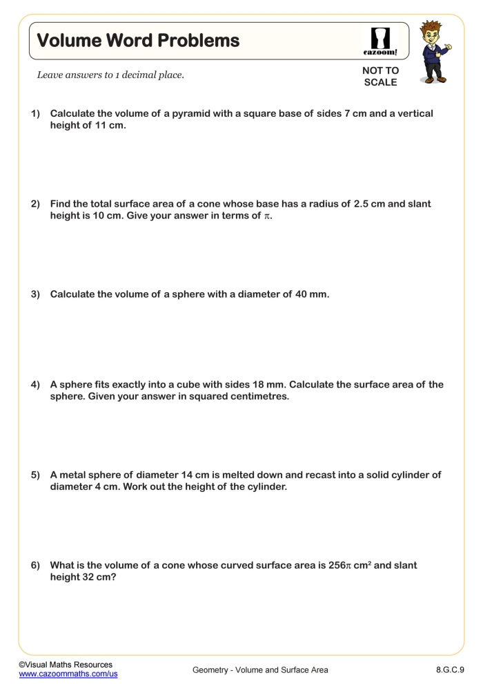 Eighth-grade volume of spheres practice worksheet image 12 Worksheet for practicing volume calculations of spheres in eighth-grade geometry