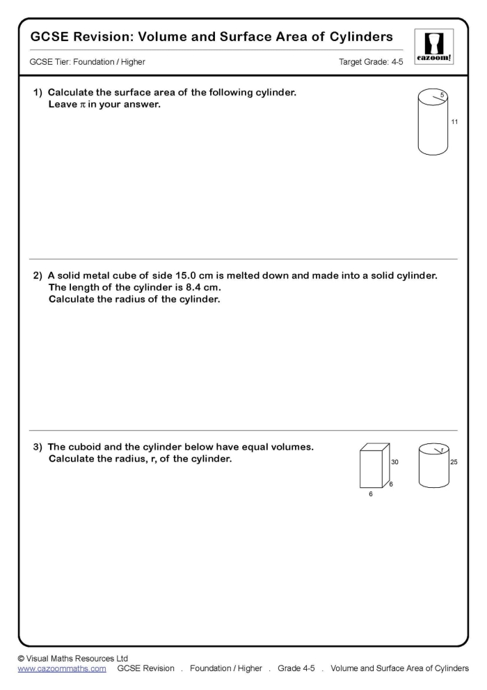 Eighth-grade geometry worksheet focusing on calculating the volume of spheres Students solving the Finding the Volume of Spheres worksheet for eighth-grade geometry