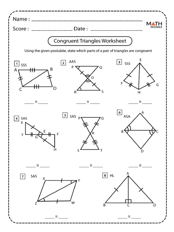 Reading worksheet for Eighth Grade Worksheet for eighth graders focusing on identifying congruent figures through transformations on a coordinate plane. Practice worksheet for identifying congruent figures using transformations in eighth-grade geometry.