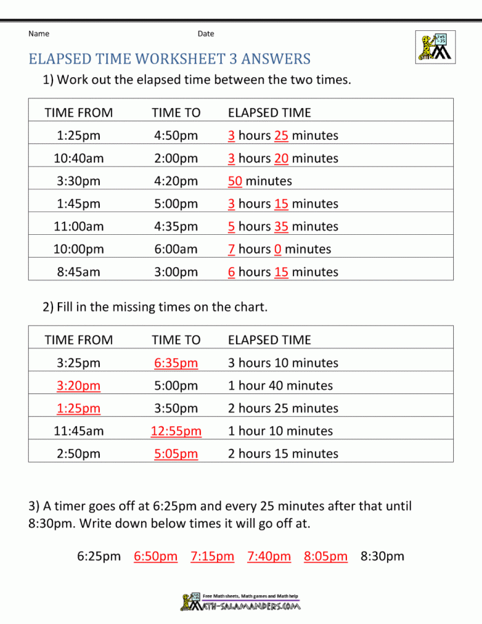 First grader practicing elapsed time subtraction with one hour later worksheet