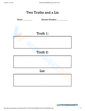 Autumn edition of Two Truths and One Lie 1 worksheet focusing on fraction problems for Grade 5 students Fall-themed Two Truths and One Lie 1 worksheet with three fraction equations for fifth graders