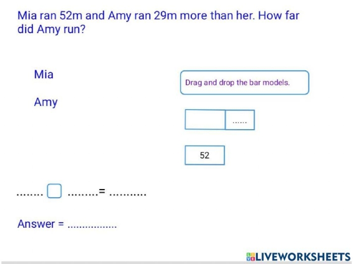 First Grade Word Problem Challenge worksheet featuring farm-themed two digit addition and subtraction