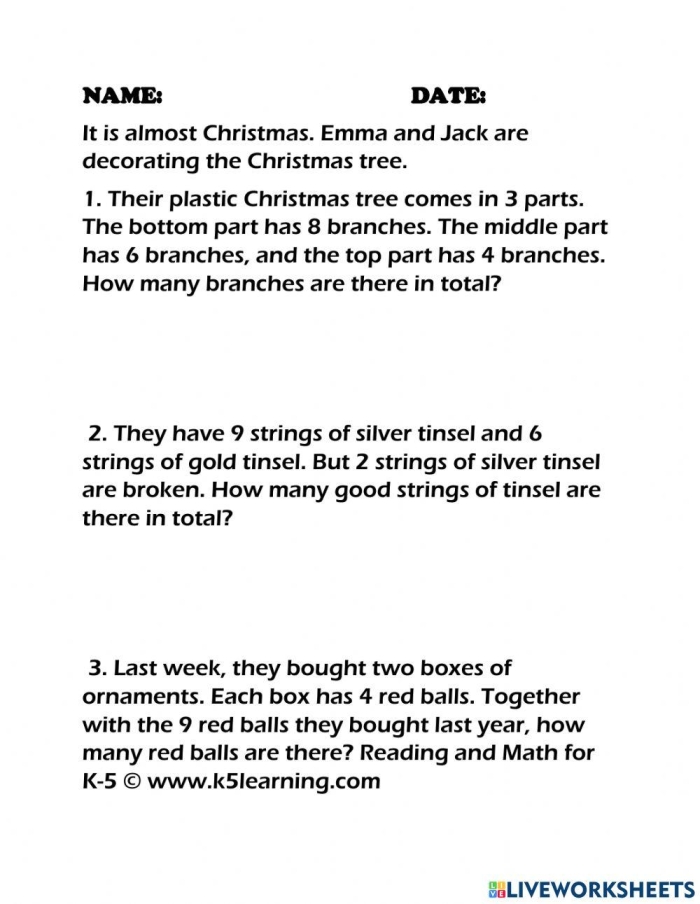 First Grade Word Problem Challenge worksheet featuring farm-themed two digit addition and subtraction