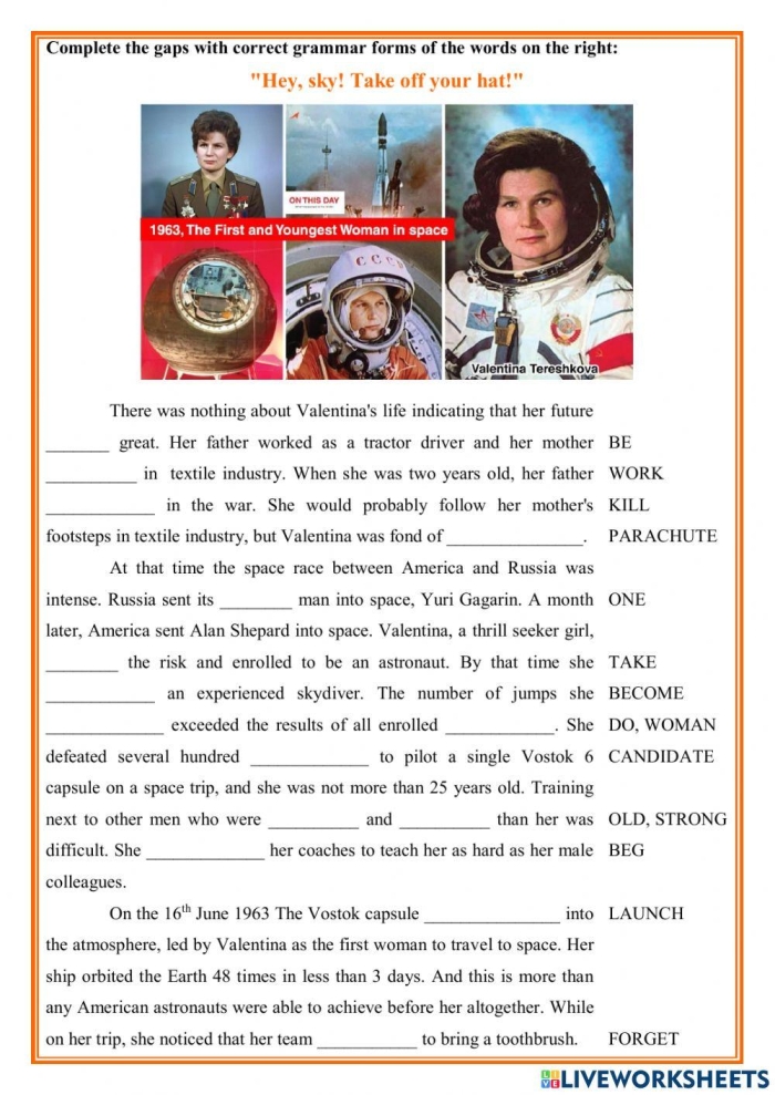 Worksheet for second graders about the pioneering all-women spacewalk mission 20 Two female astronauts working outside the International Space Station during a historic spacewalk
