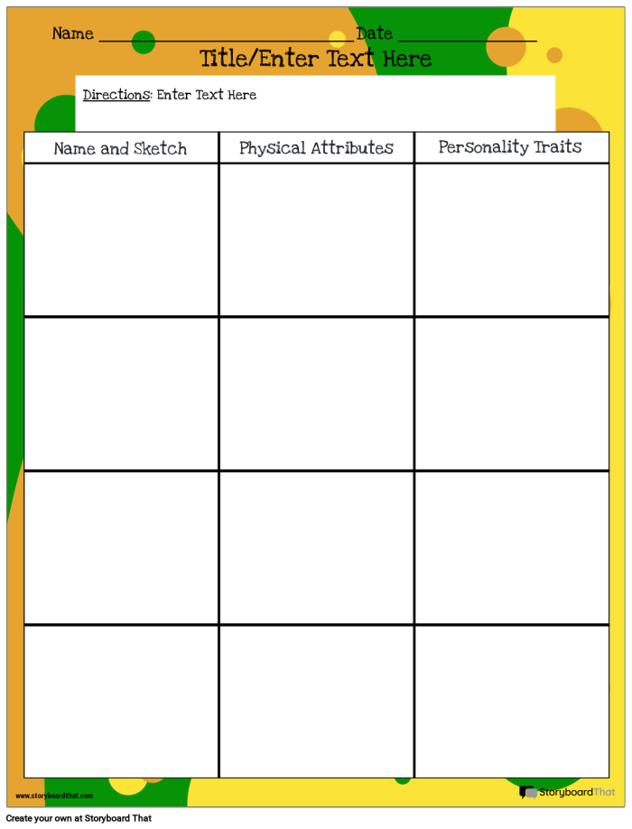 Character Traits Comparison Worksheet for Fifth Grade Students Image 24 Fifth grade worksheet for comparing personal and others' character traits in an alphabet activity