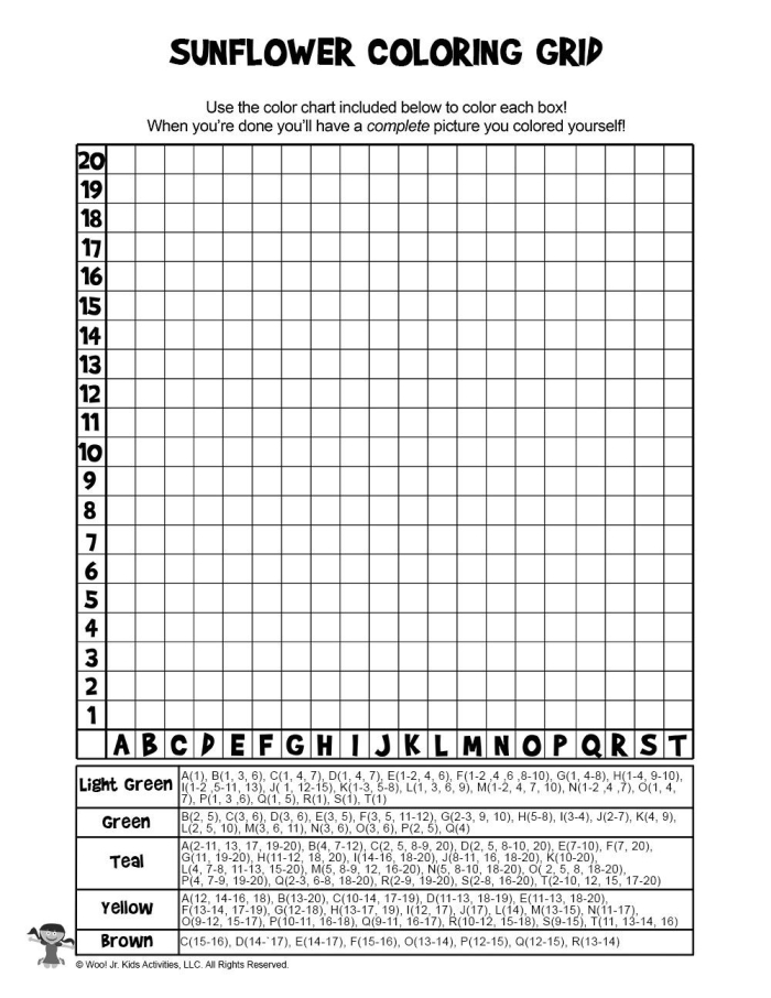 Fifth grade student completing a Mystery Picture Graph In the Sun worksheet by plotting points on a coordinate grid