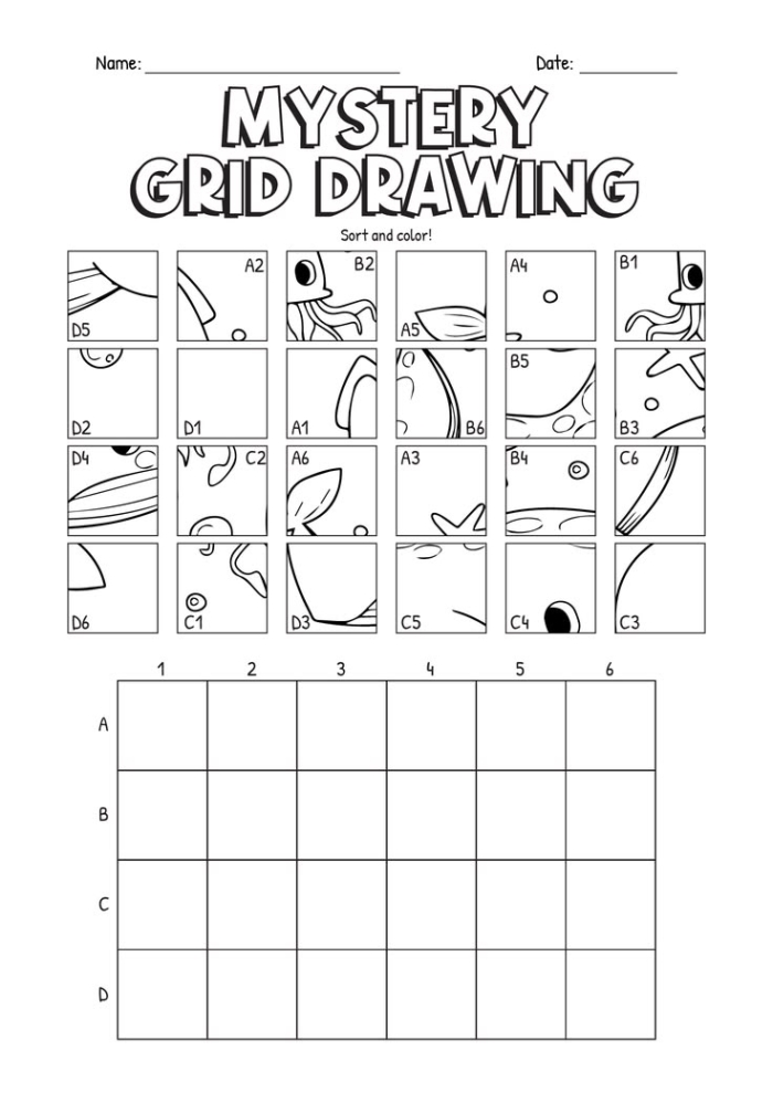 Fifth grade student completing the Mystery Picture Graph In the Sun worksheet by plotting points on a coordinate grid