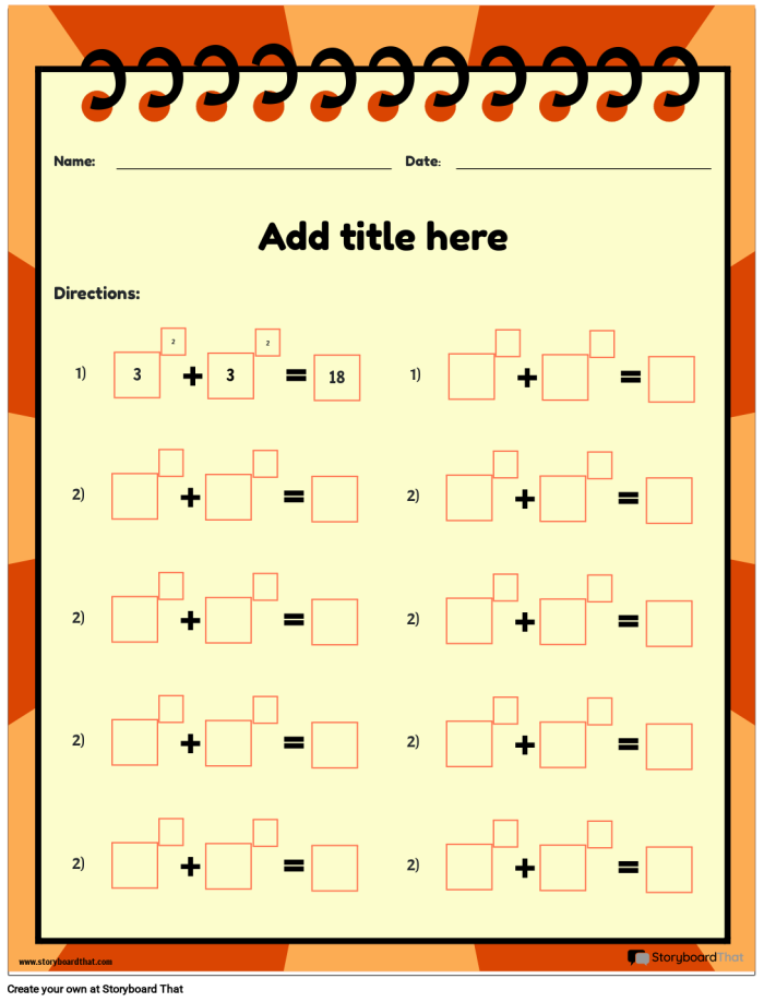 Fifth grade student solving exponent practice problems with base and power notation examples