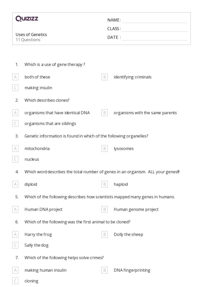 Explore the What is a Gene? worksheet featuring Steve the savvy scientist on genetics basics for fifth graders Fifth grade life science worksheet explaining genes with Steve the scientist, showing how genes affect traits