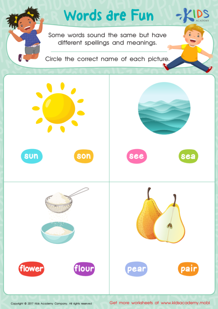 Fifth Grade History Homonym Fun worksheet with clues to solve