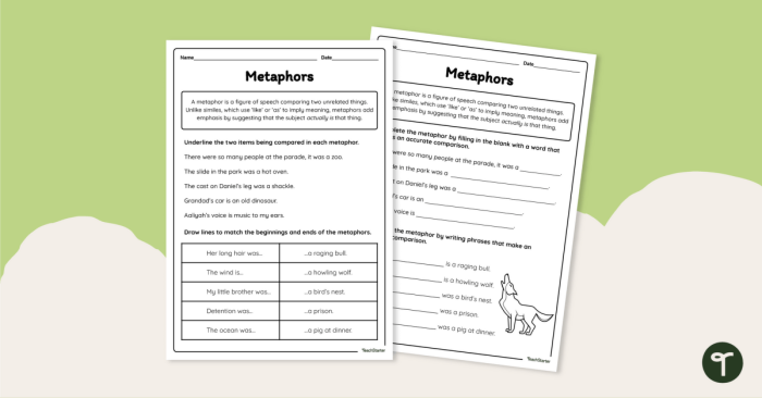 Illustration of a grapefruit and a moon highlighting their similarities in shape Metaphors worksheet featuring comparisons between objects for fifth-grade students