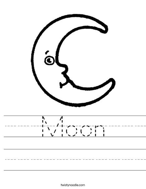 Illustration of moon formation processes for a fifth-grade worksheet on lunar science