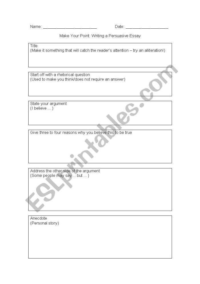 Persuasive writing sentence frames worksheet for fifth graders page 5 Fifth Grade persuasive writing worksheet featuring sentence frames for essay support