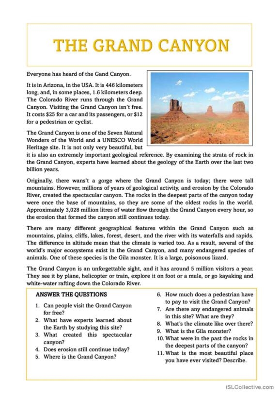 Young students engaging with the "All Gold Canyon" reading comprehension worksheet