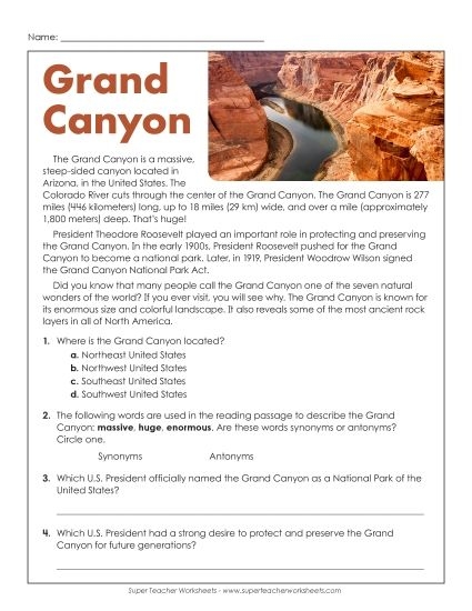 Worksheet featuring reading comprehension exercises for "All Gold Canyon" by Jack London