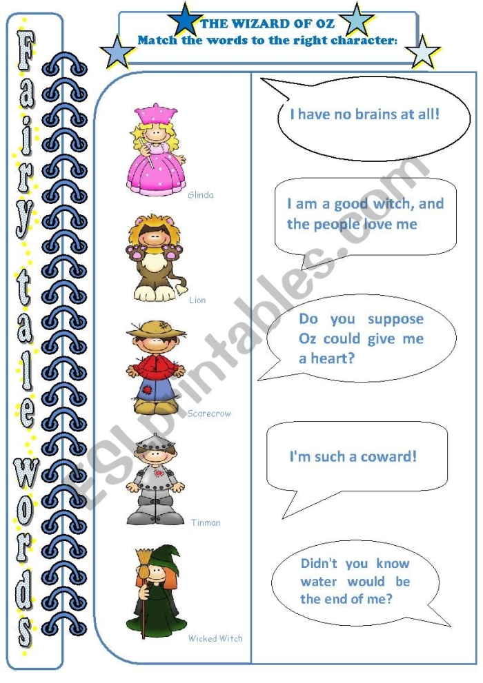 Worksheet for reading comprehension and addition practice from The Wonderful Wizard of Oz, image 21 Fifth grade students completing an analyzing a passage worksheet based on The Wizard of Oz