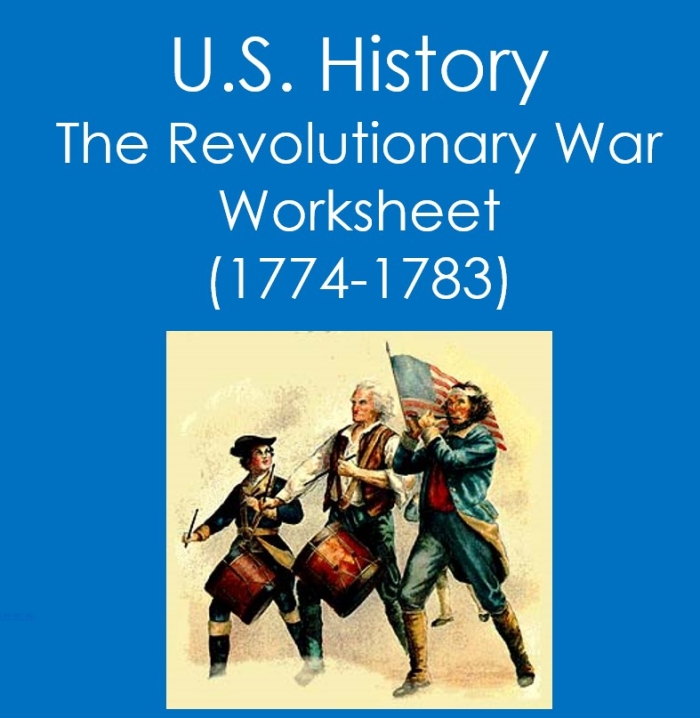 Fun trivia questions about the Revolutionary War for geography class activities Revolutionary War trivia worksheet for fifth graders featuring engaging questions