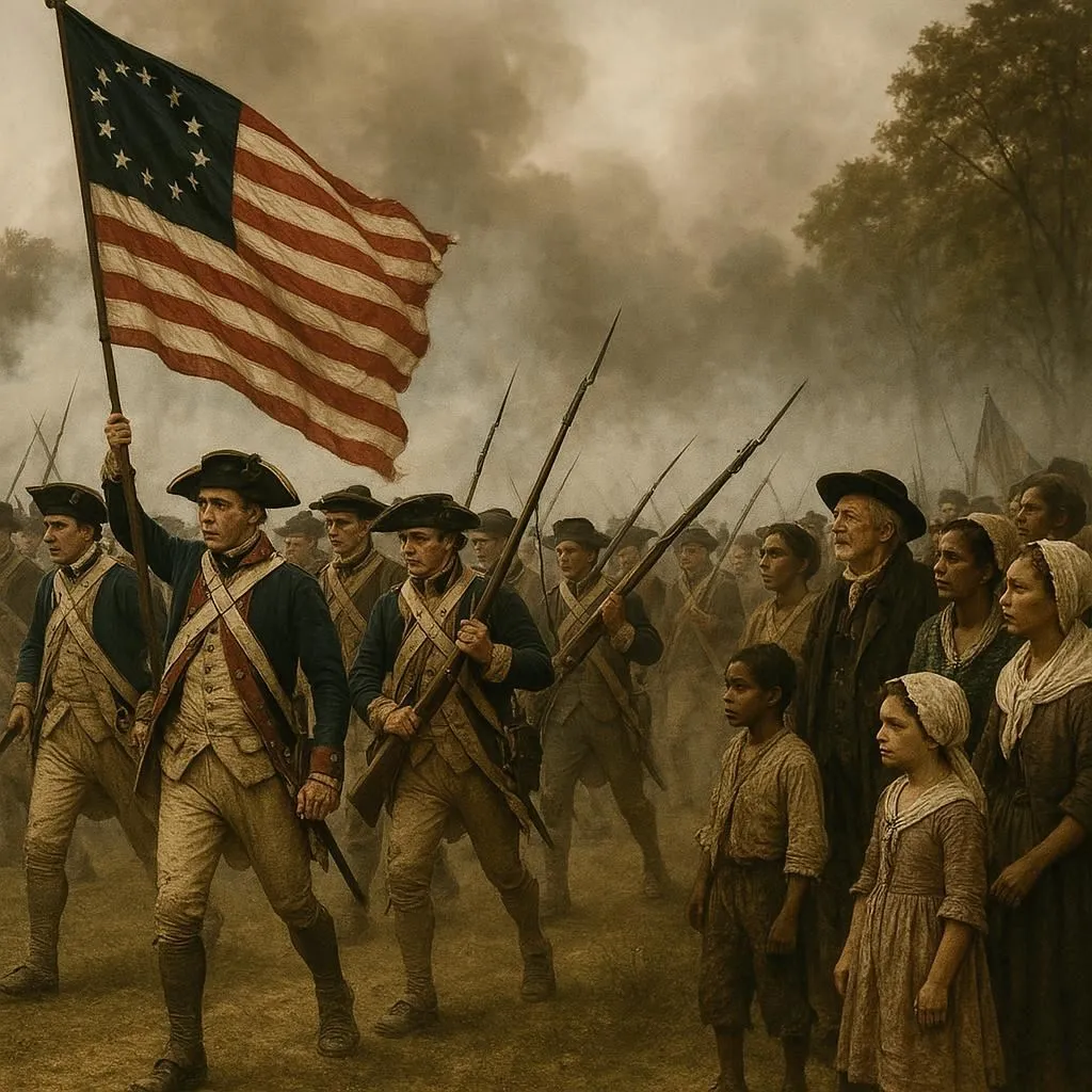 Fun and challenging trivia questions about the Revolutionary War for geography class Revolutionary War trivia worksheet for fifth graders featuring engaging questions