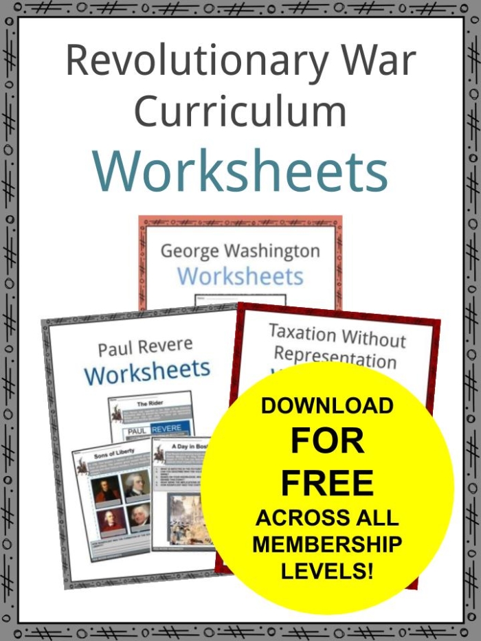 Revolutionary War Vocabulary Match-Up worksheet for fifth graders learning key historical terms