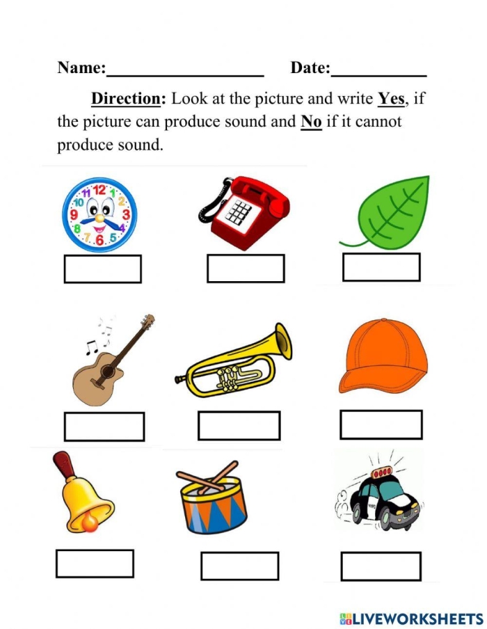 Exploring the concept of sound vibrations in a geometry context for grade 5 students Fifth grade worksheet illustrating how sound is produced by vibrating particles