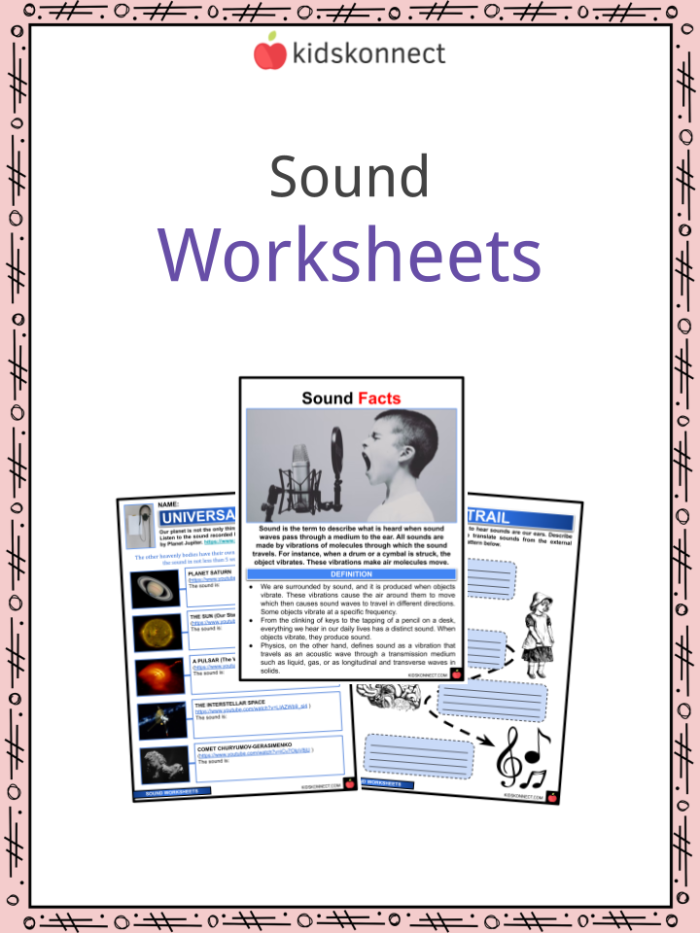 Exploring the concept of sound through a geometry-based worksheet for grade five students Fifth grade worksheet illustrating how particle vibrations create sound waves