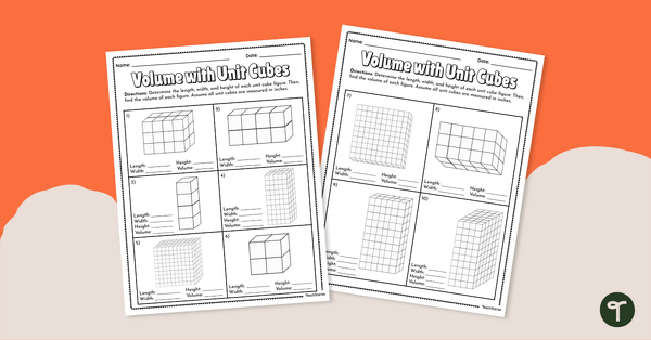 Worksheet for finding the volume of rectangular prisms using cubic units. What Do Cubes Have to Do With Volume? - Fifth Grade Geography Worksheet 5