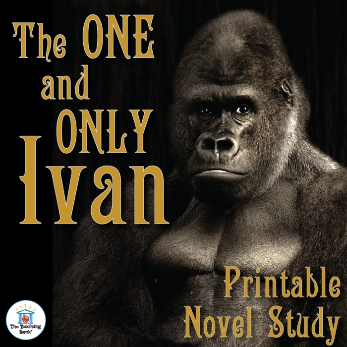 Third grade worksheet on figurative language themed around The One and Only Ivan zoo design project