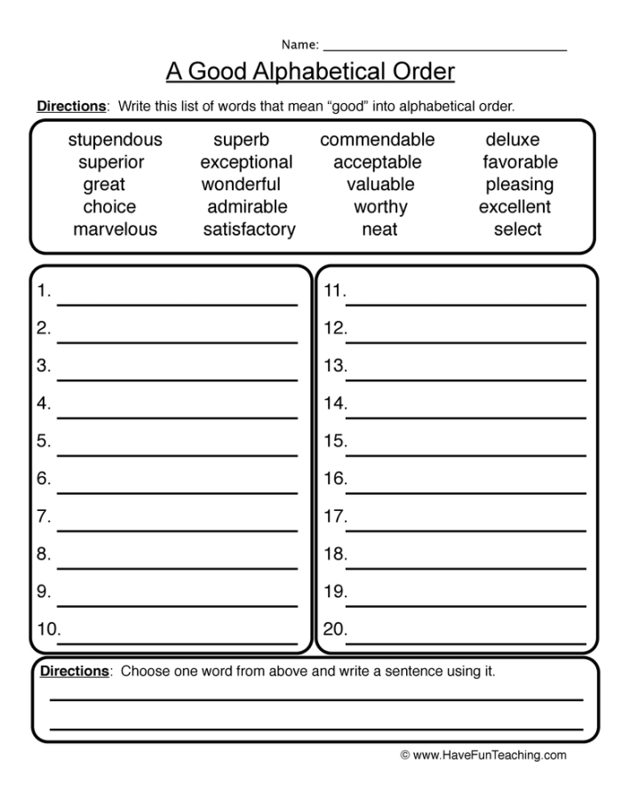 Printable ABC Order practice worksheet for young learners Colorful worksheet for first graders to practice putting letters in ABC order