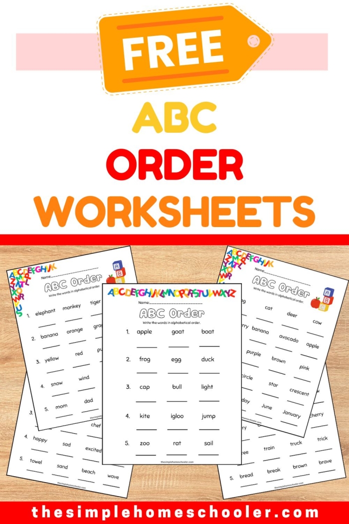 Engaging printable exercise to help children master the ABC sequence Colorful ABC Order worksheet designed for first graders to practice their alphabet skills