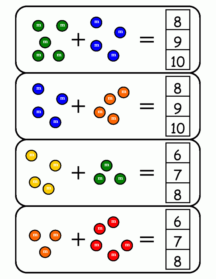 First Grade math worksheet on adding five to numbers up to ten