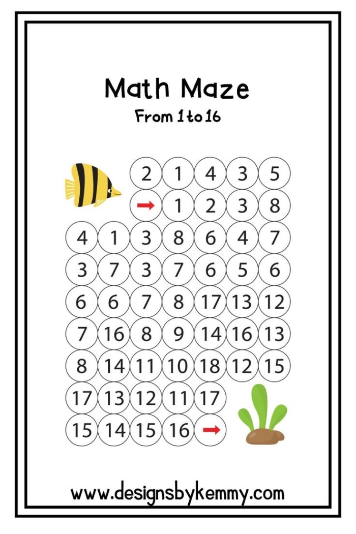 Engaging activity that combines time and money concepts for young learners Math Maze worksheet designed for first graders to enhance their addition skills