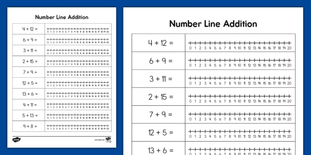 Addition practice worksheet for solving sums up to 20 in Grade 1 First Grade addition to 20 worksheet focusing on time and money problems