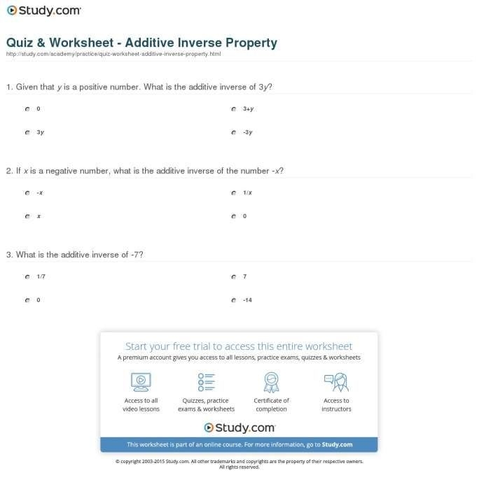 Additive inverse exercises on addition for first graders worksheet number 25 First Grade worksheet focused on additive inverse practice with addition problems for kids