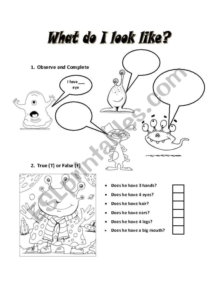 Exploring adjectives with the What Does It Look Like? worksheet for young learners, image 18 First Grade worksheet on describing objects using adjectives from the What Does It Look Like? series