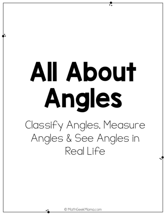 Let's See Those Angles! worksheet focusing on identifying and sorting angles in various shapes First grade worksheet titled Let's See Those Angles! featuring shapes for angle counting practice