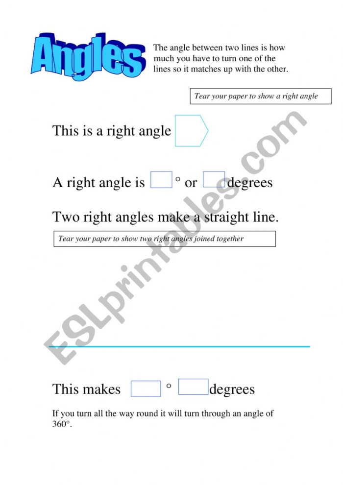 Let's See Those Angles worksheet for sorting shapes by their angles, image 22 First Grade worksheet for recognizing and counting angles in various shapes