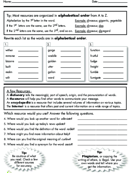 First Grade kids working on Vocabulary Builder matching antonyms in a Place Value worksheet
