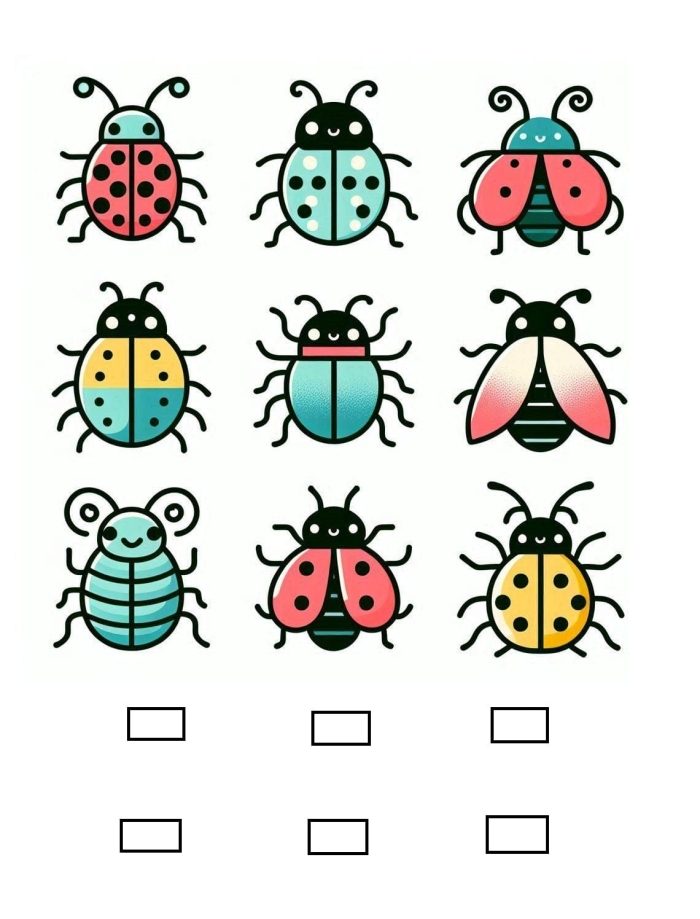 Engaging Bug and Spider Identification worksheet for young learners Colorful worksheet featuring common bugs and spiders for first graders